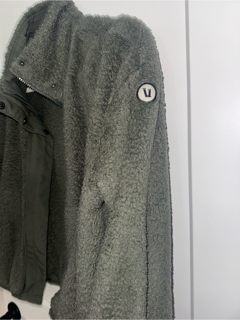 Vuori Olive Green Sherpa Jacket